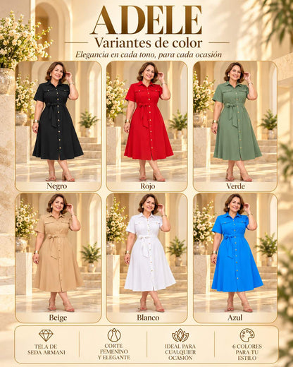 Vestido Adele en seda para damas elegantes