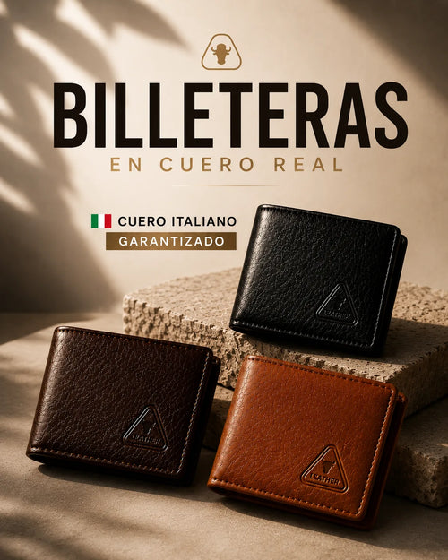 Leather, billetera en cuero italiano